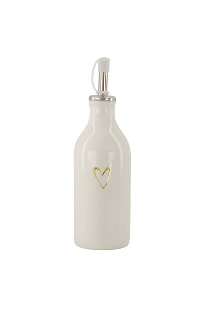 Zusss olie azijn fles keramiek open hartje