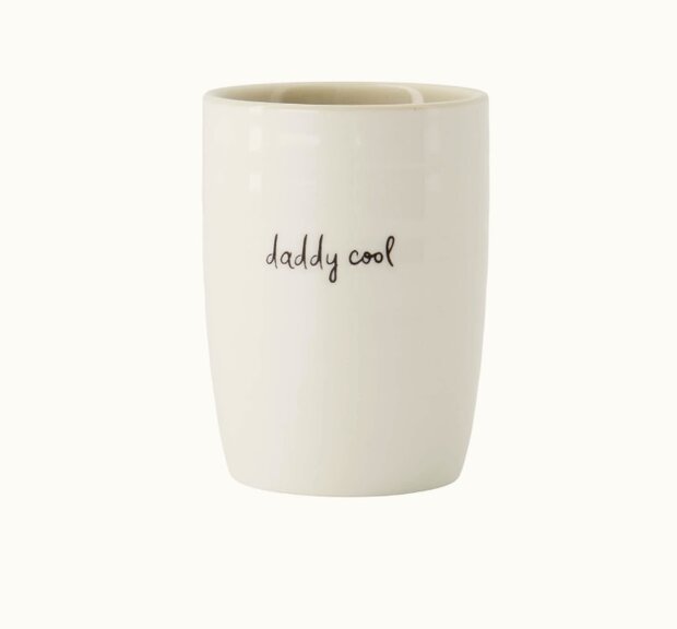 Zusss koffiemok daddy cool wit zand zwart