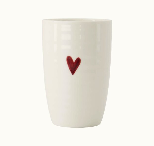 Zusss mok L hartje wit rood