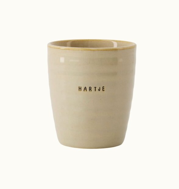 Zusss koffiemok hartje zand