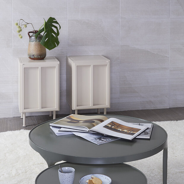 New Routz Whitby nachtkastje zand links draaiend