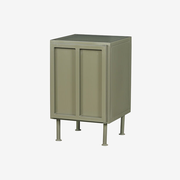New Routz Whitby nachtkastje olijf groen rechts draaiend