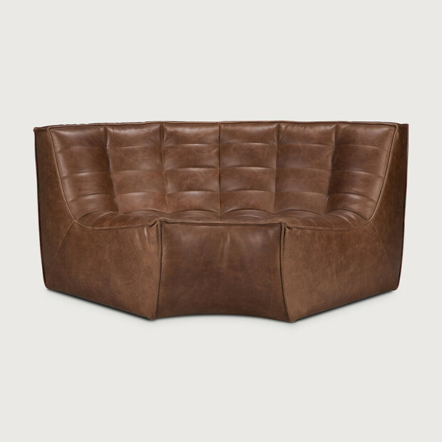 Ethnicraft N701 Sofa -Round Corner- Chestnut