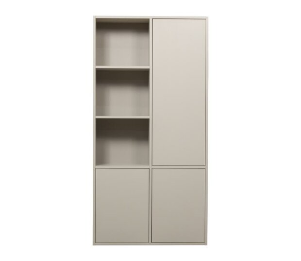 WOOOD Meggy Smalle Opbergkast Rechts 108cm Grenen Dust