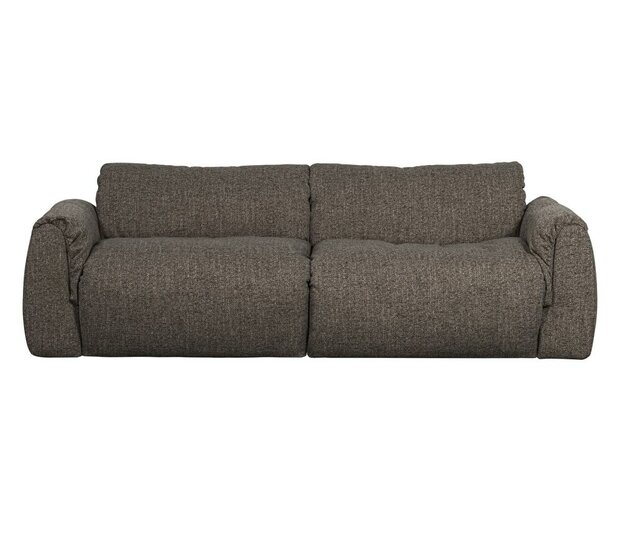 WOOOD Baggy 2-zits Bank Geweven Stof Warmgrijs Melange