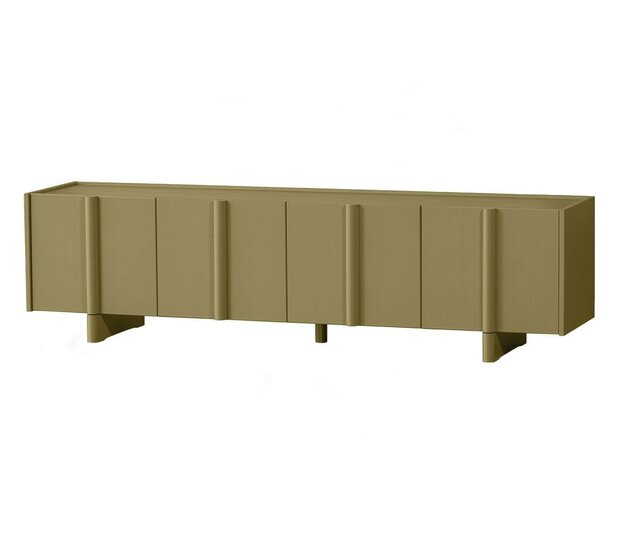 WOOOD Basu TV Meubel Grenen Moss 200cm