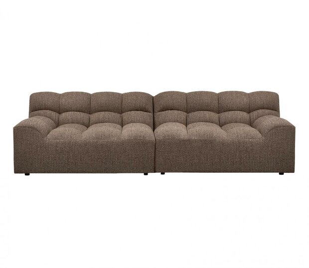 WOOOD Allure 3-zits Bank Geweven Stof Donkerbruin Melange