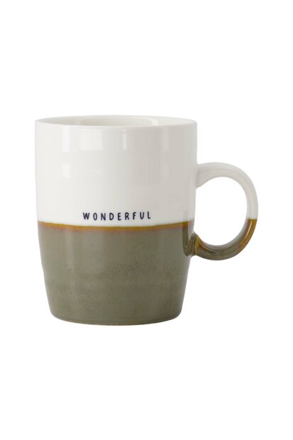Zusss theemok wonderful wit donkergroen