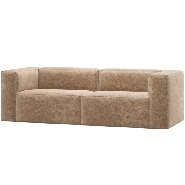 WOOOD Essentials  Bean 3,5-zits bank Chenille Velvet Perzikroze