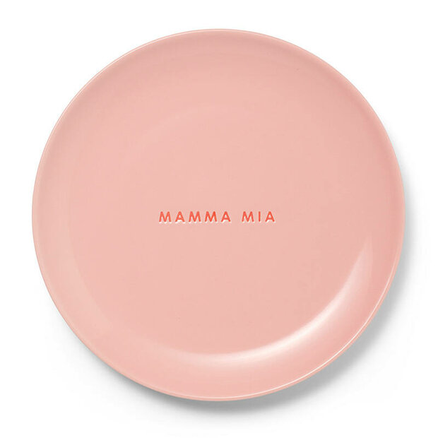 Vondels ceramic ontbijtbord mamma mia pink