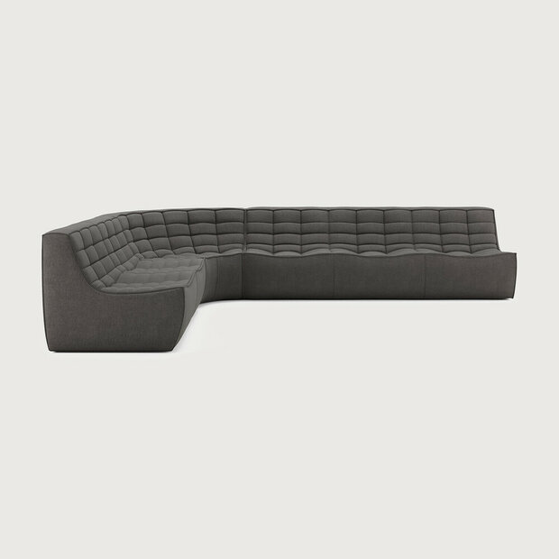 Ethnicraft N701 Modulaire Sofa Set Links Dark Grey