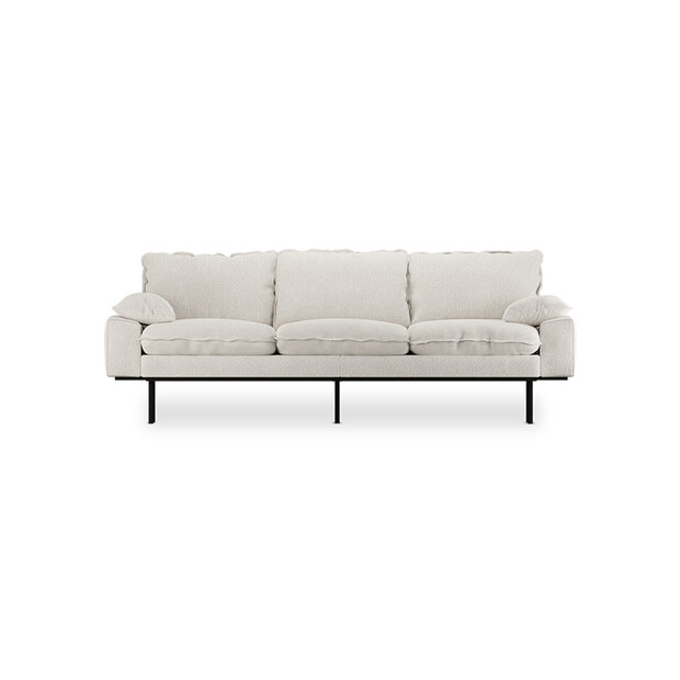 HKliving retro sofa 3 seats Boucle, Cream