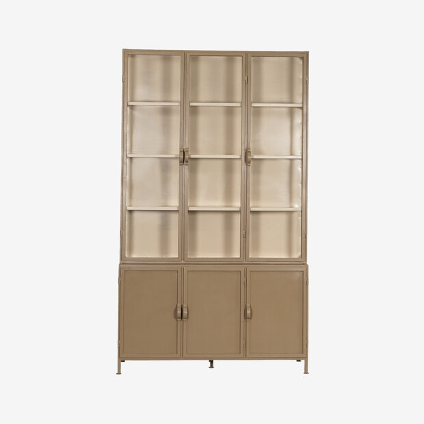 New Routz Detroit 6 deurs vitrinekast Cappuccino