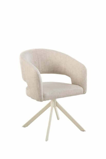 Moods Collection Stoel Tokyo Tyler Cream 11, Venus 360 Beige Poot