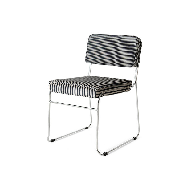 HKLIVING Endless Dining Chair Stripe, Monochrome