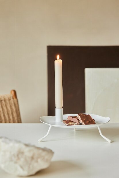 K'willeminhuis De lage tafelschaal wit