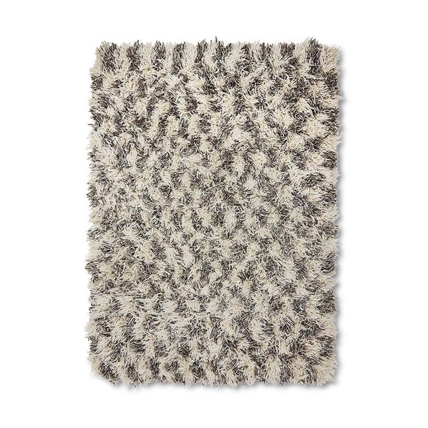 HKLIVING Shaggy rug checkers 200x300cm