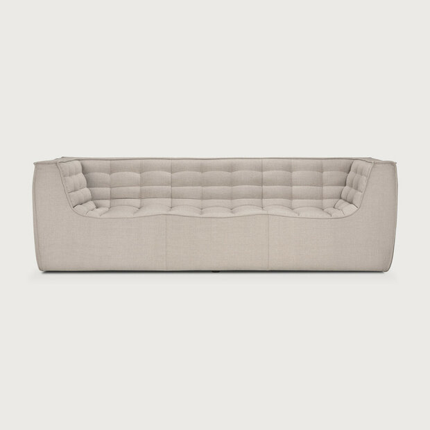 Ethnicraft N701 3 Zits Bank Beige