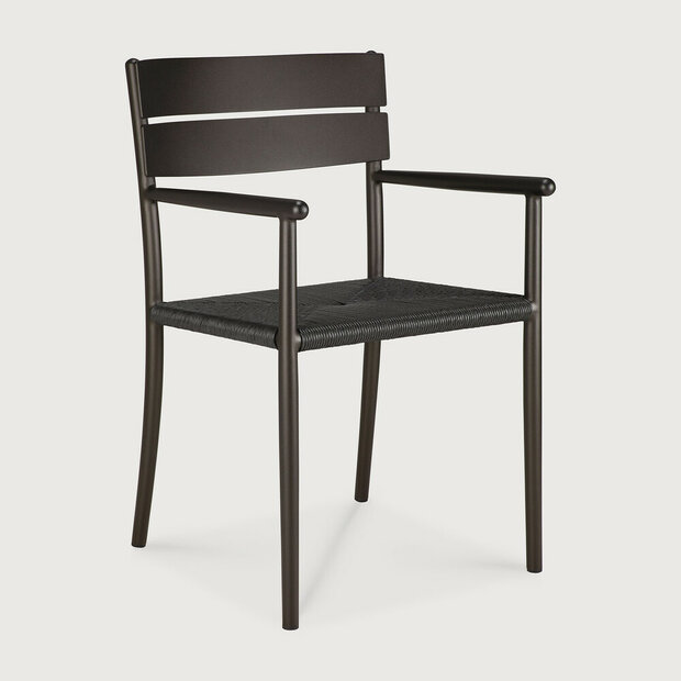 Ethnicraft Elin Outdoor Stoel Dark Bronze