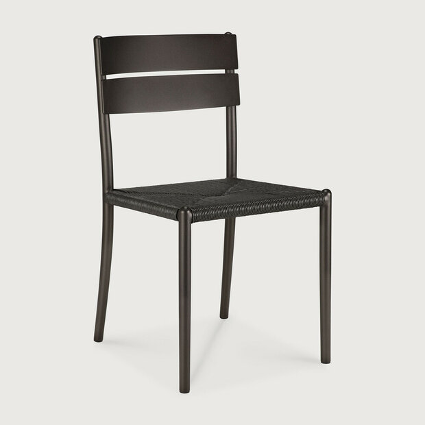 Ethnicraft Elin Outdoor Stoel Dark Bronze Zonder Armleuning