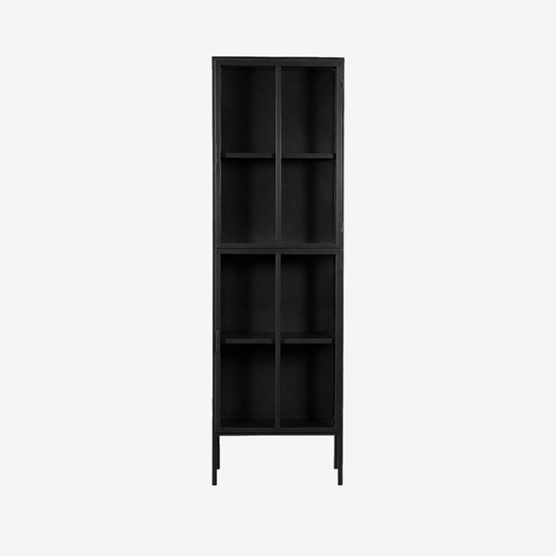 New Routz vitrinekast Tampa Zwart