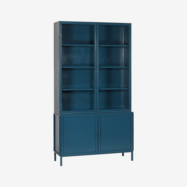 New Routz Garland 4 deurs vitrinekast Diepblauw