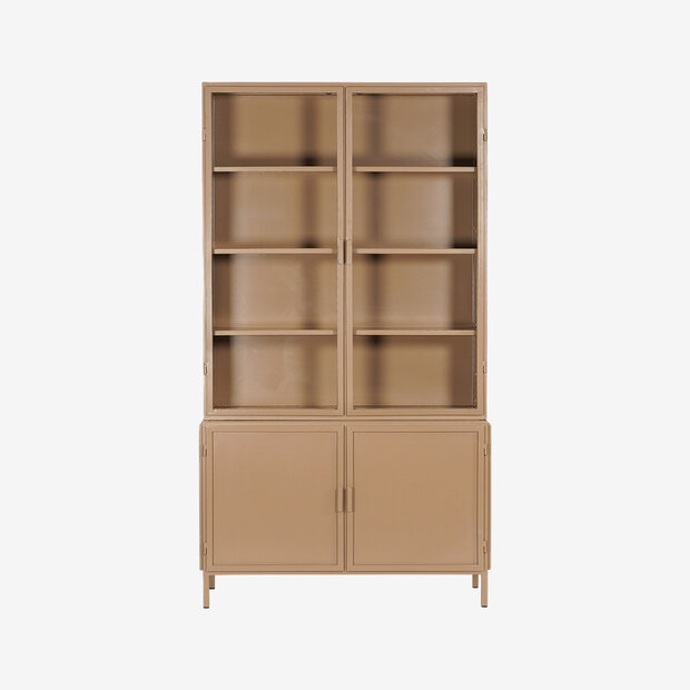 New Routz Garland 4 deurs vitrinekast Cappuccino