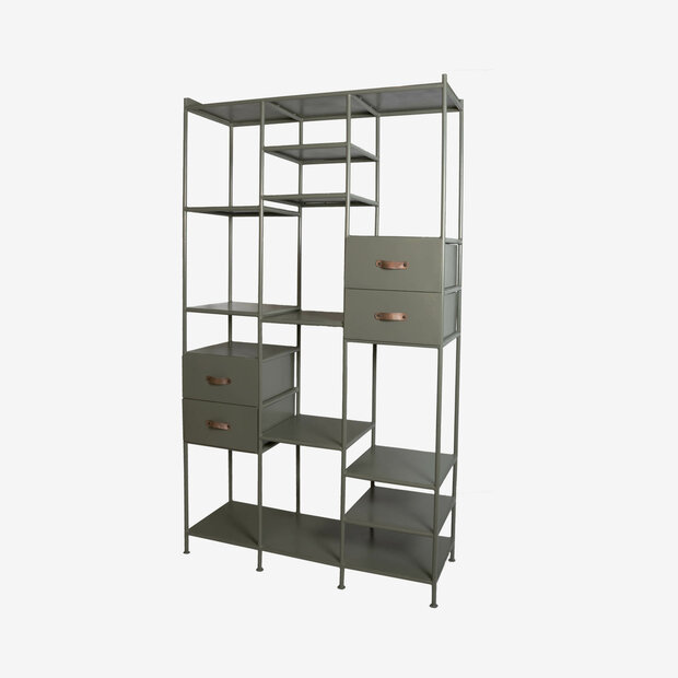 New Routz Indi vakkenkast Olijfgroen