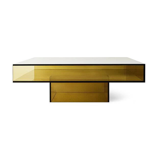 HKLIVING Acrylic coffee table olive
