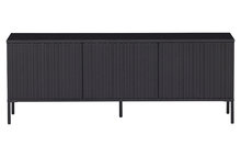 WOOOD Premium Gravure tv meubel 150 cm grenen zwart
