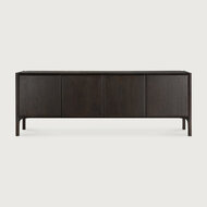 Ethnicraft PI 4 deurs dressoir teak donkerbruin