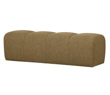 Woood Mojo Eetbankje 164cm Boucl&eacute; Geel/Bruin Melange
