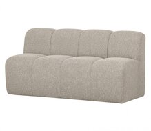 Woood Mojo Eetbankje 164cm Met Rugleuning Boucl&eacute; Beige Melange