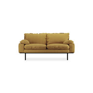 HKliving retro sofa 2 seats Linen, Burnt Ochre