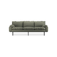 HKliving retro sofa 3 seats Linen, Army Green