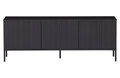 WOOOD Premium Gravure tv meubel 150 cm grenen zwart