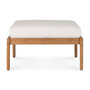 Ethnicraft outdoor teak Jack footstool off white 