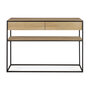 Ethnicraft Monolit console oak black metal