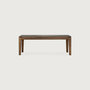 Ethnicraft Bok Bench Varnished Teak Brown 126cm
