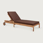 Ethnicraft Jack Outdoor Verstelbaar Ligbed Burgundy