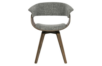 BePureHome Catch eetkamerstoel bouclé grijs melange