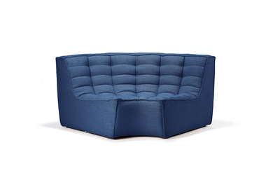 Ethnicraft N701 sofa - round corner - Blue