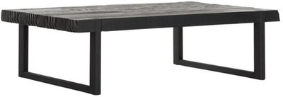 Timeless coffee table beam rectangular black 120cm