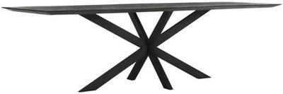 DTP Home Timeless Dining Table Curves rectangular black 260cm