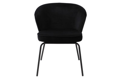 SALE! BePureHome Admit eetkamerstoel fluweel zwart
