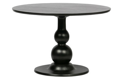 WOOOD Premium Blanco eettafel ø120cm mango diep zwart