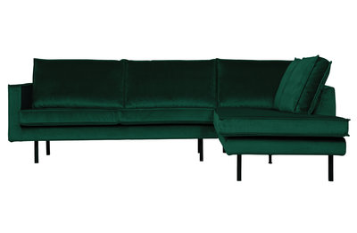 WOOOD Premium Rodeo hoekbank rechts velvet green forest