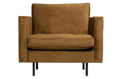 WOOOD Premium Rodeo classic fauteuil velvet honing geel