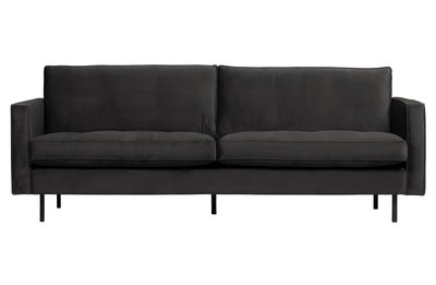 WOOOD Premium Rodeo classic bank 2,5-zits velvet antraciet