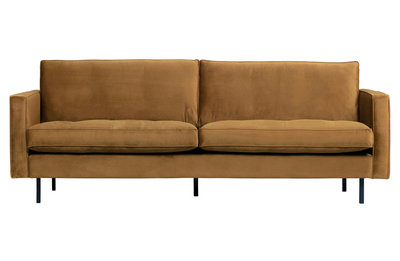 WOOOD Premium Rodeo classic bank 2,5-zits velvet honing geel